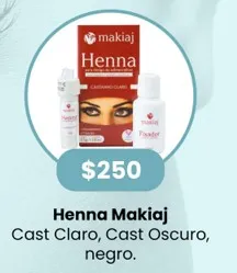 Henna Makiaj Castaño Oscuro